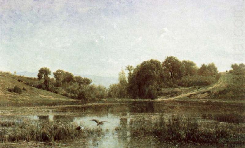 The Pool at Gylieu, Charles Francois Daubigny